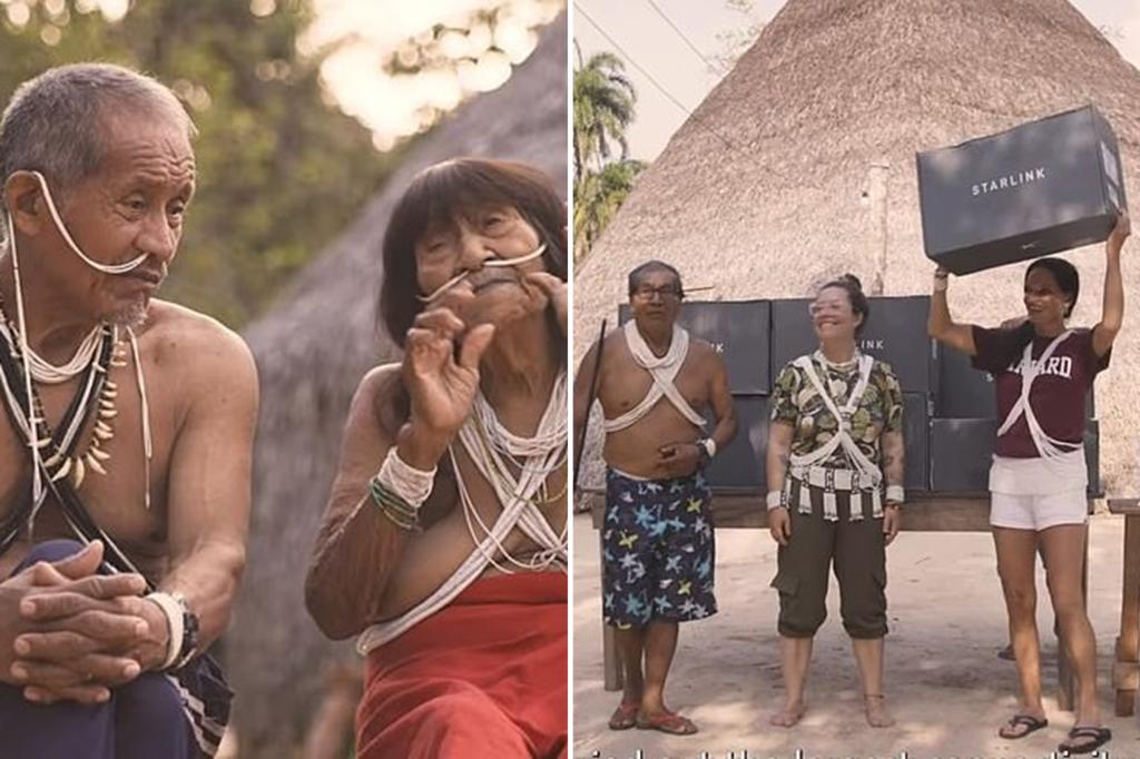 Remote Amazon tribe connects to Elon Musk's Starlink internet service, become hooked on porn, social media