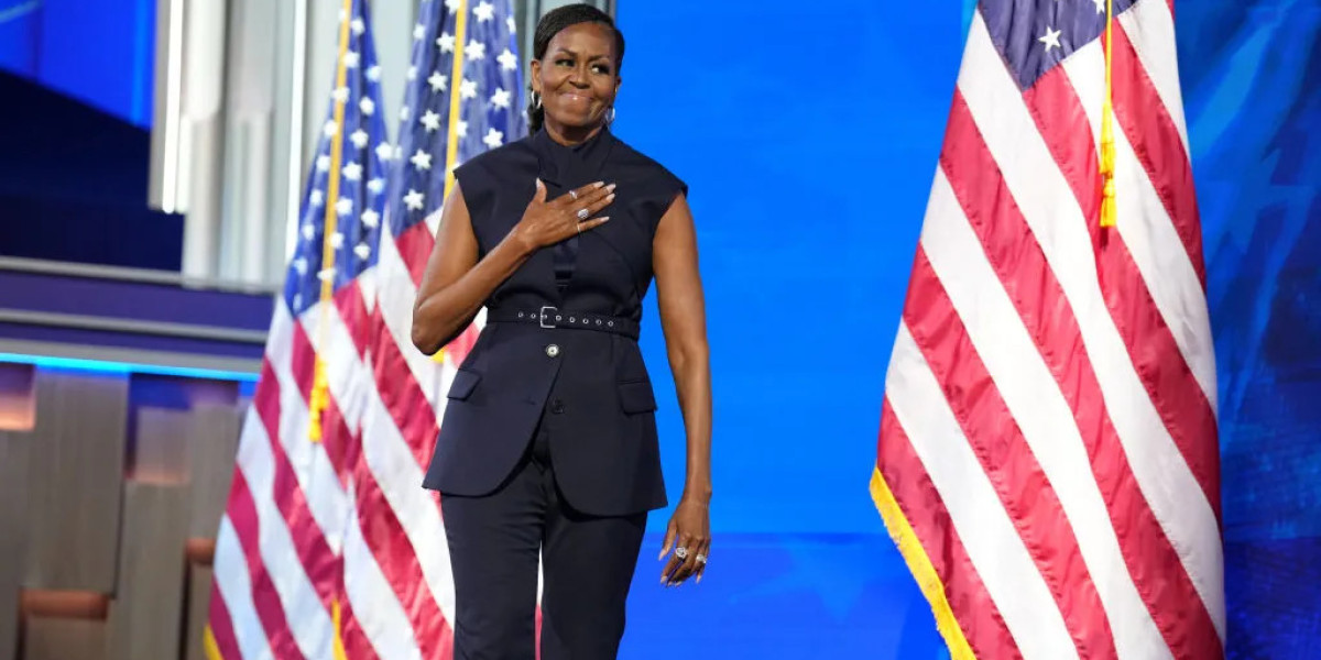 Michelle Obama Wears Crisscross Monse Outfit at 2024 Democratic National Convention